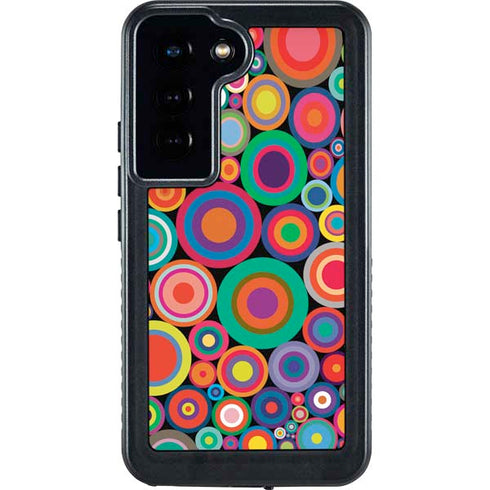Psychedelic Circles Galaxy S24 Waterproof Case